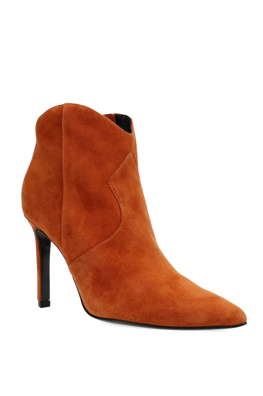 Leiko Suede Heel Bootie - Image 5