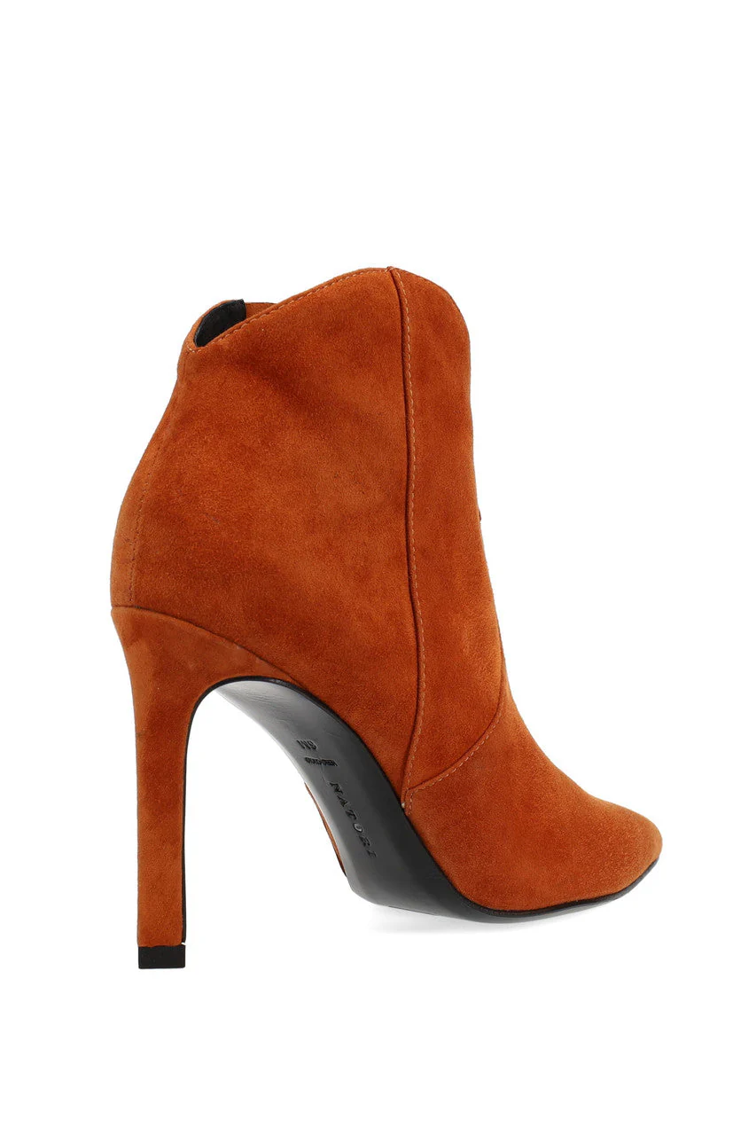 Leiko Suede Heel Bootie - Image 8