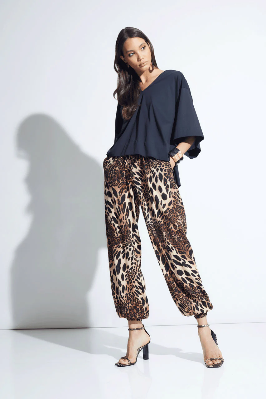 Leopard Cotton Gauze Pants - Image 4