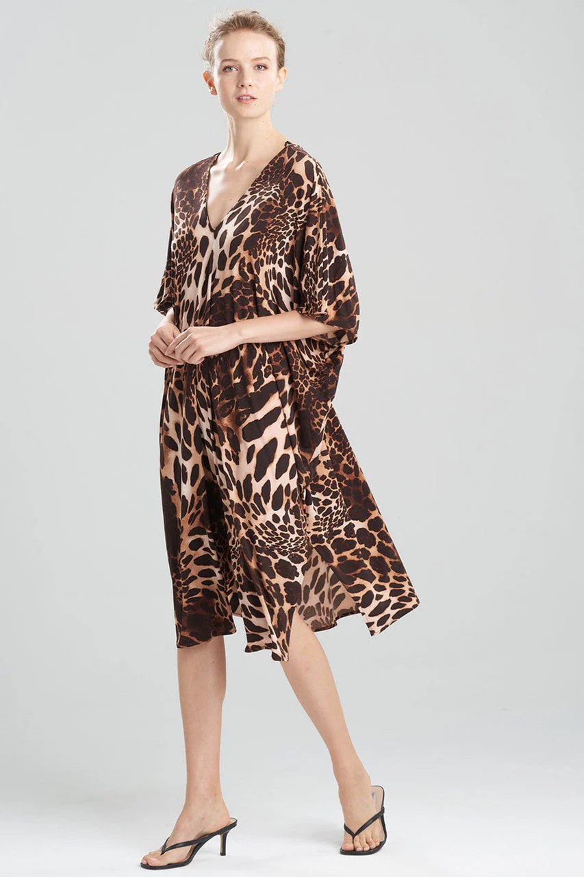 Leopard Jersey Caftan