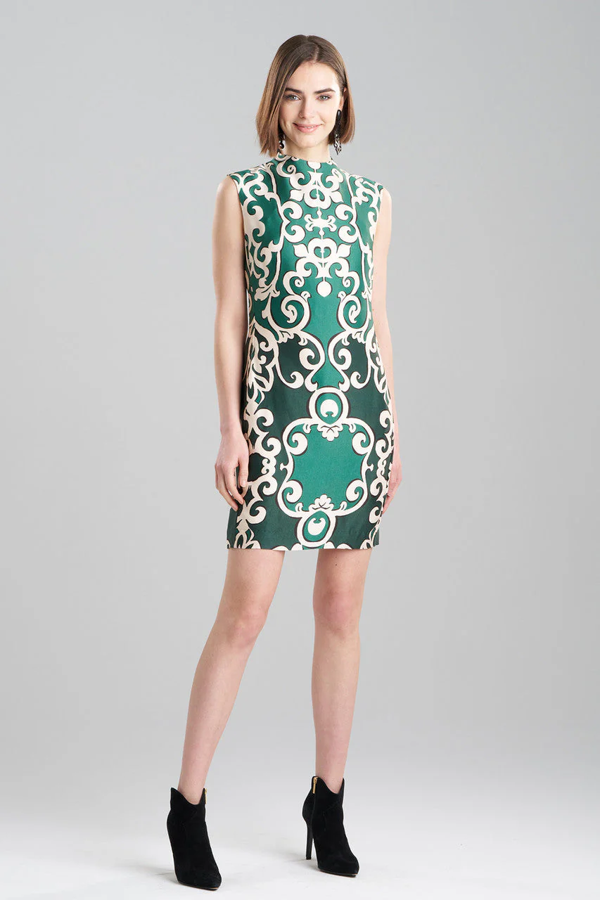 Leticia Printed Crepe Sheath Dress - Image 2
