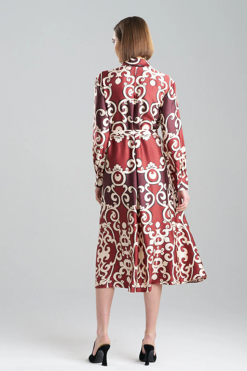 Leticia Printed Crepe Shirtdress - Image 3