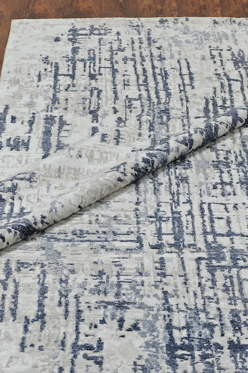 Lhasa- Abstract Blues Rug - Image 4