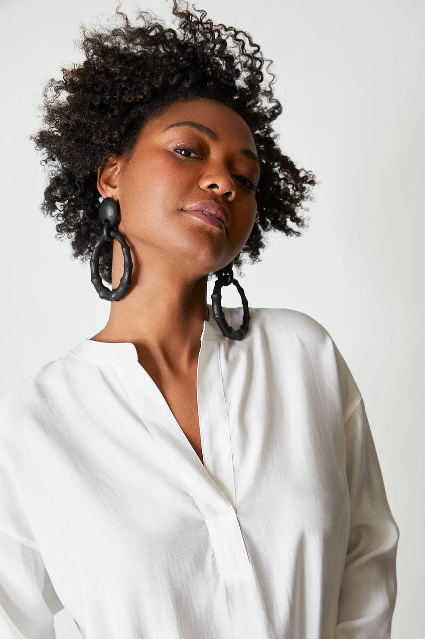 Light Sanded Modal Oversized Shirt - Image 7