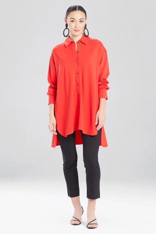 Light Weight Ponte Oversized Shirt - Image 5