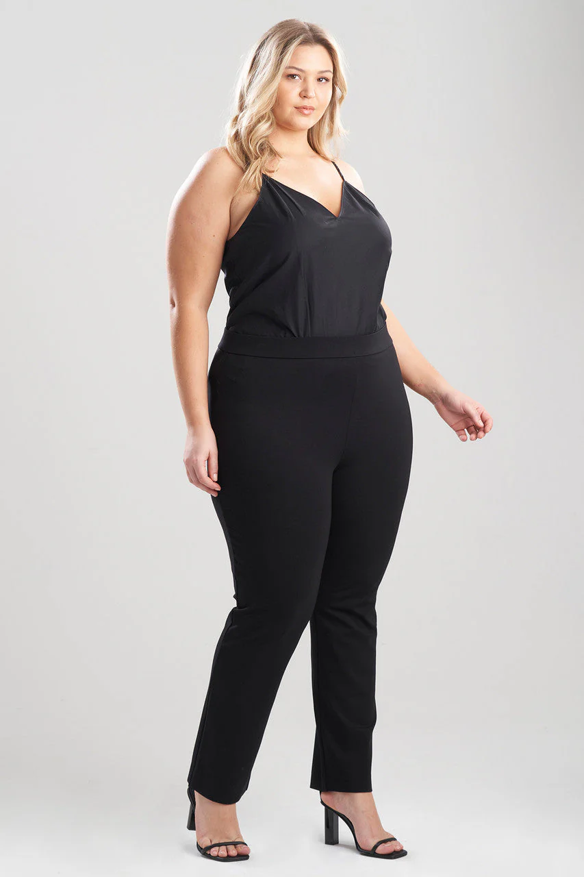 Light Weight Ponte Slim Pants - Image 3