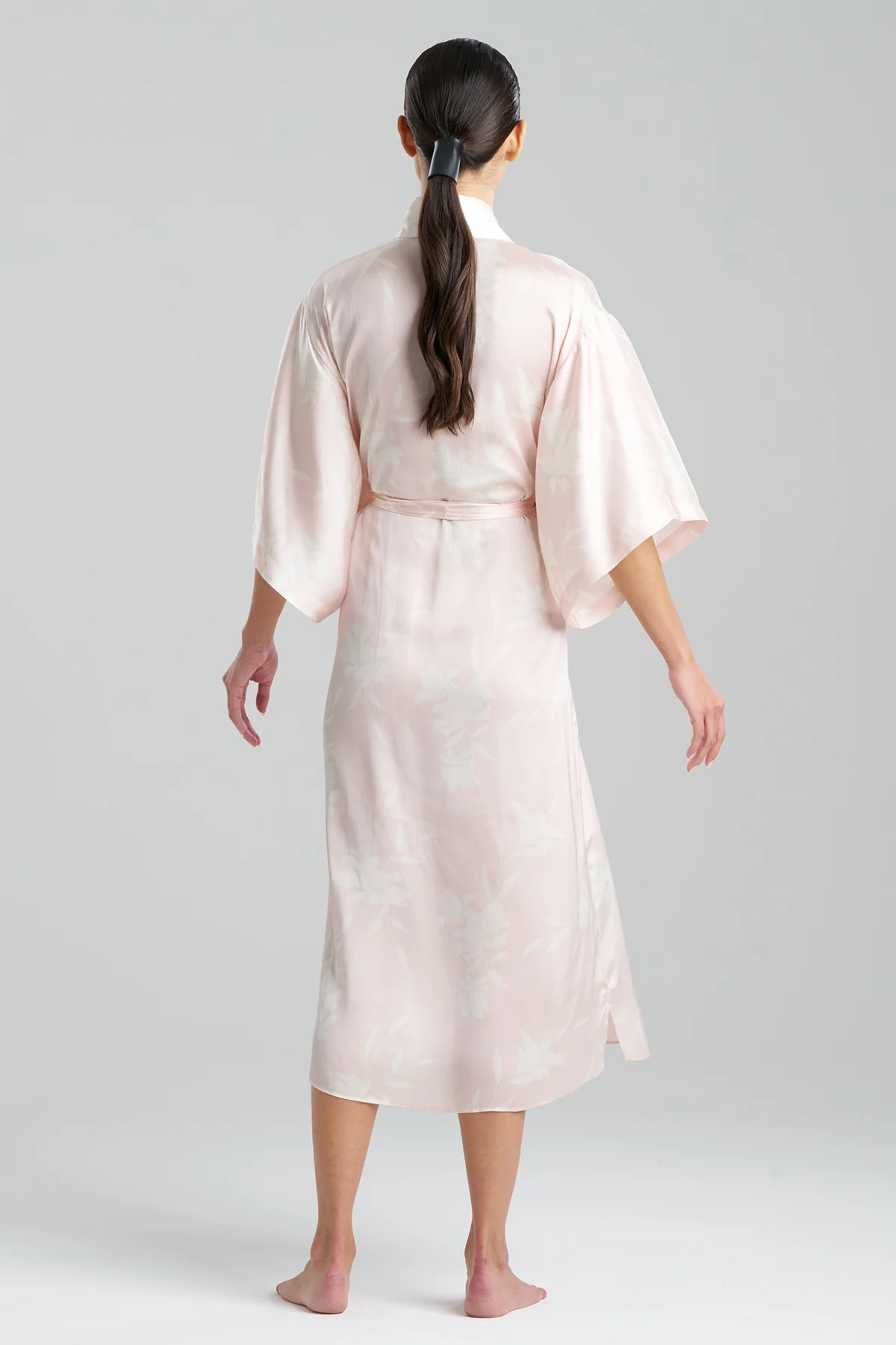 Lily Printed Satin Icon Robe - Image 2