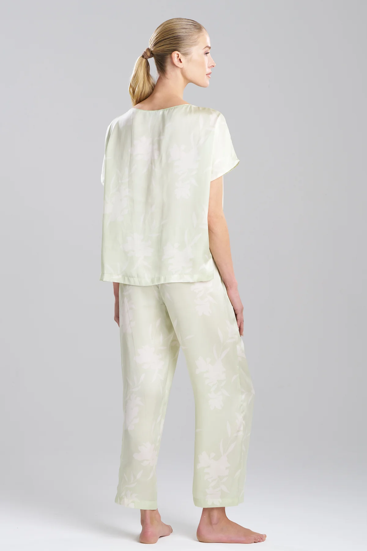 Lily Printed Satin Icon Short Sleeve PJ - Image 2