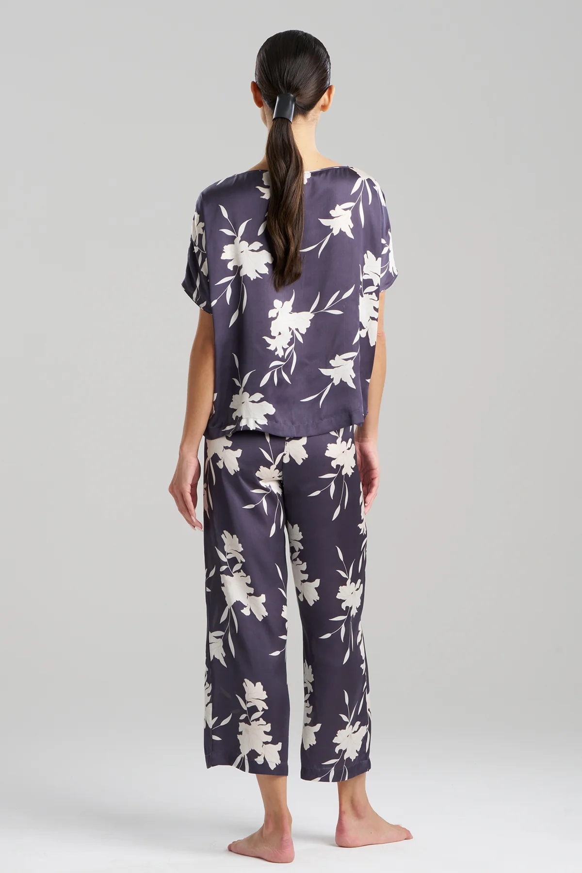 Lily Printed Satin Icon Short Sleeve PJ - Image 2