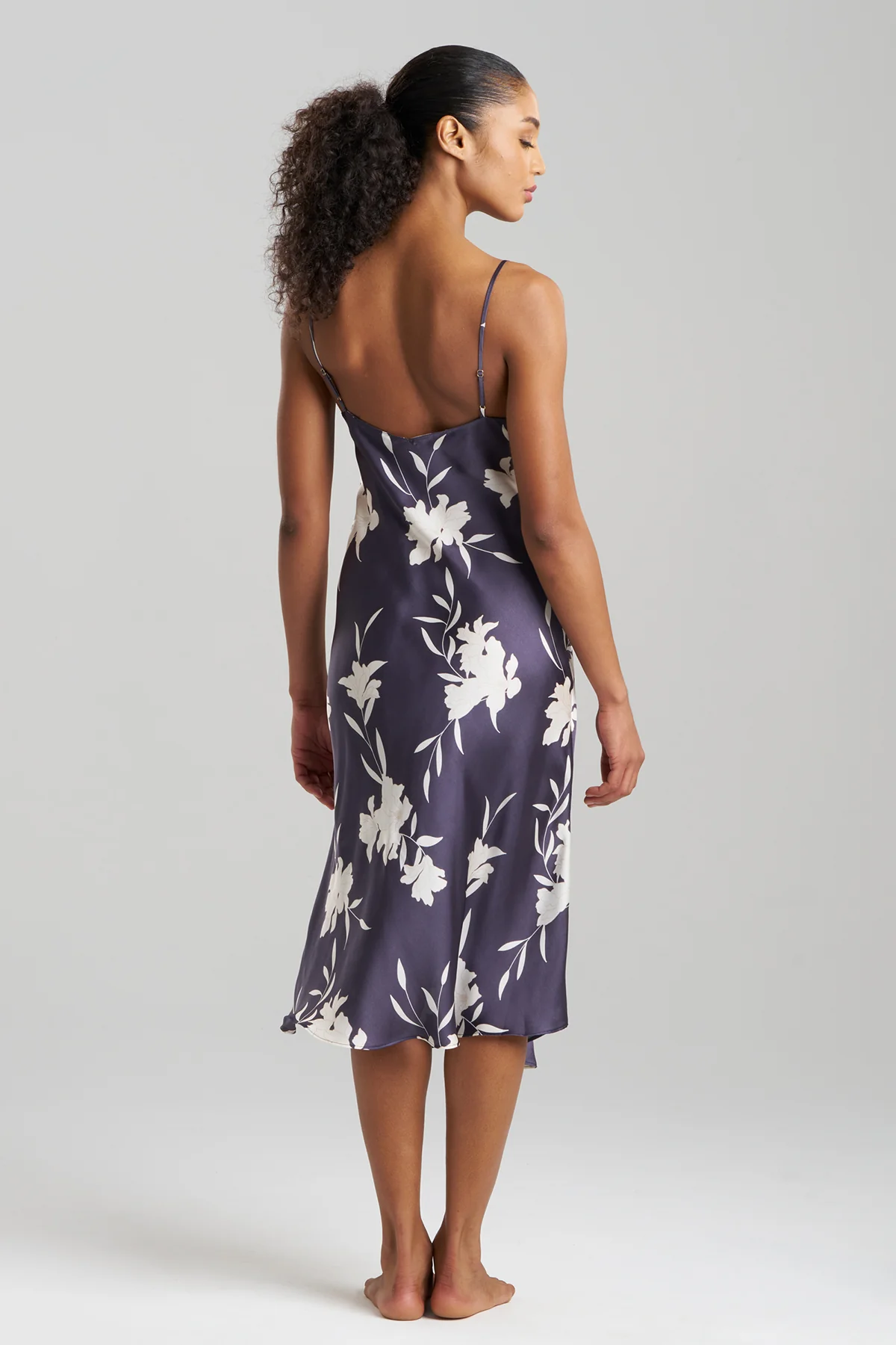 Lily Printed Satin Icon Slip Dress - Image 2