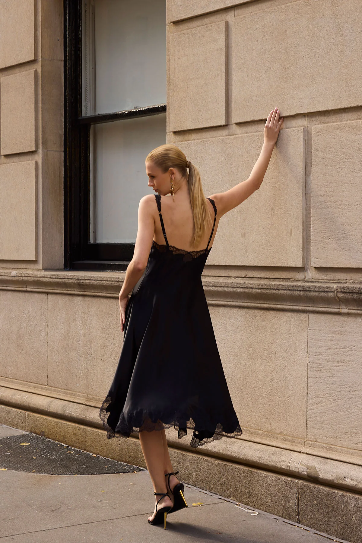 Lolita Asymmetrical Silk Slip Dress - Image 5