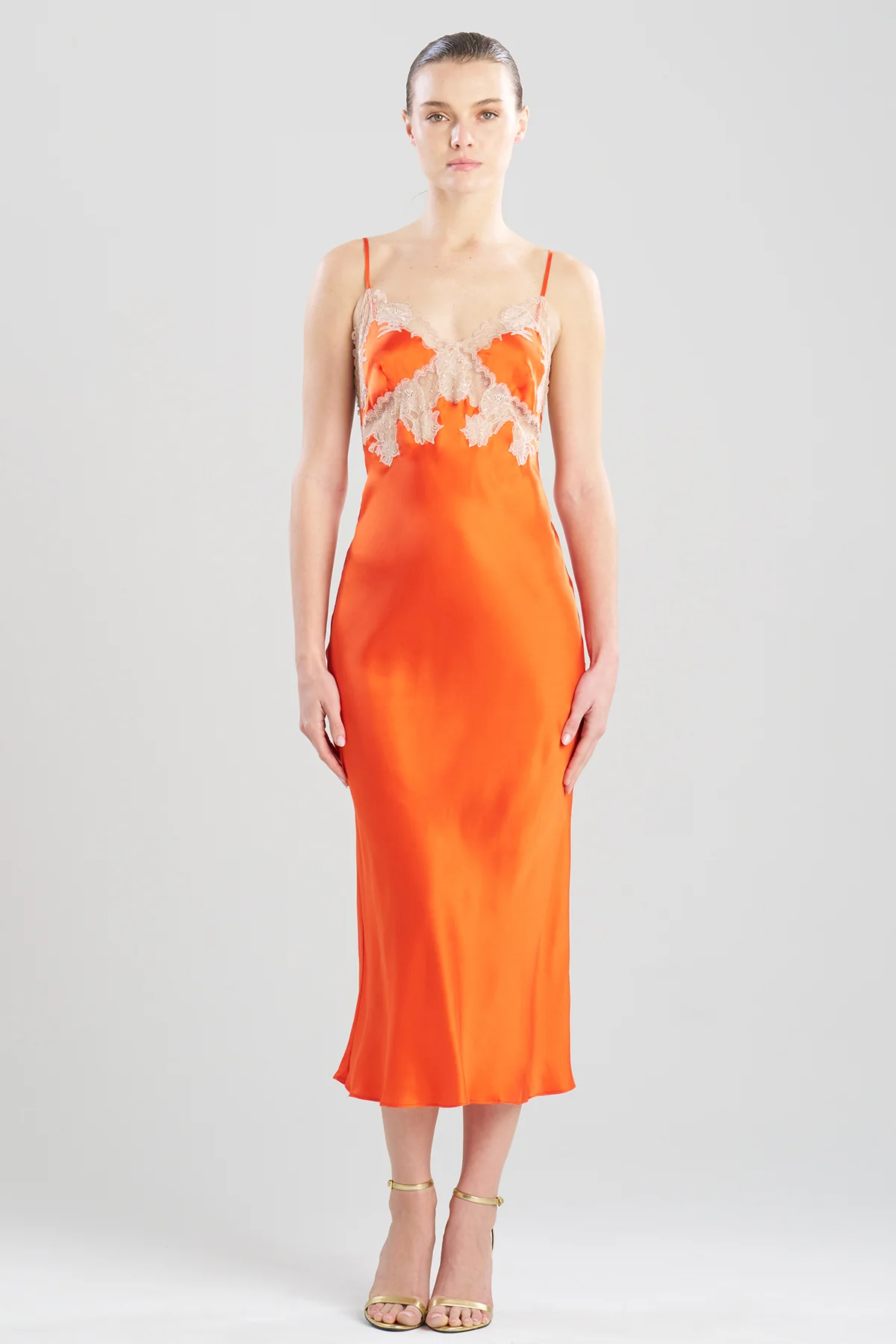 Lolita Lace Low Back Silk Slip Dress - Image 2