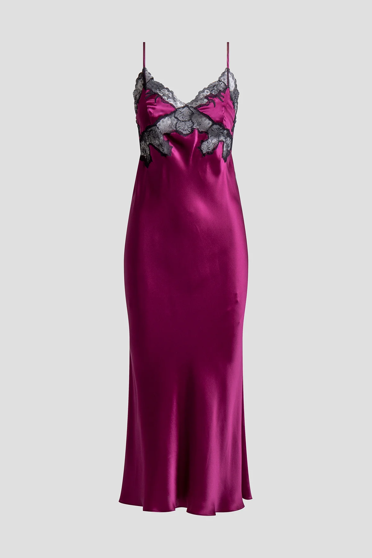 Lolita Lace Low Back Silk Slip Dress - Image 4