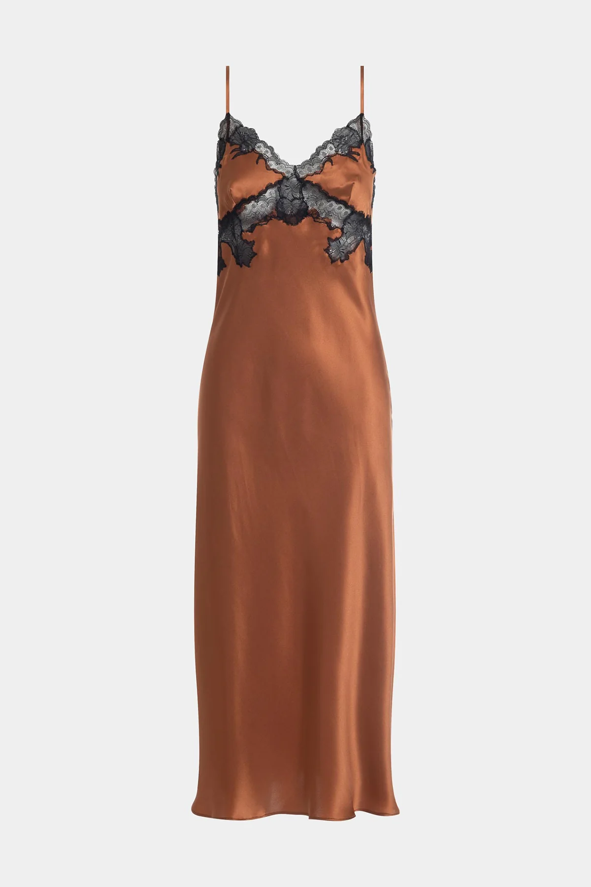 Lolita Lace Low Back Silk Slip Dress - Image 4