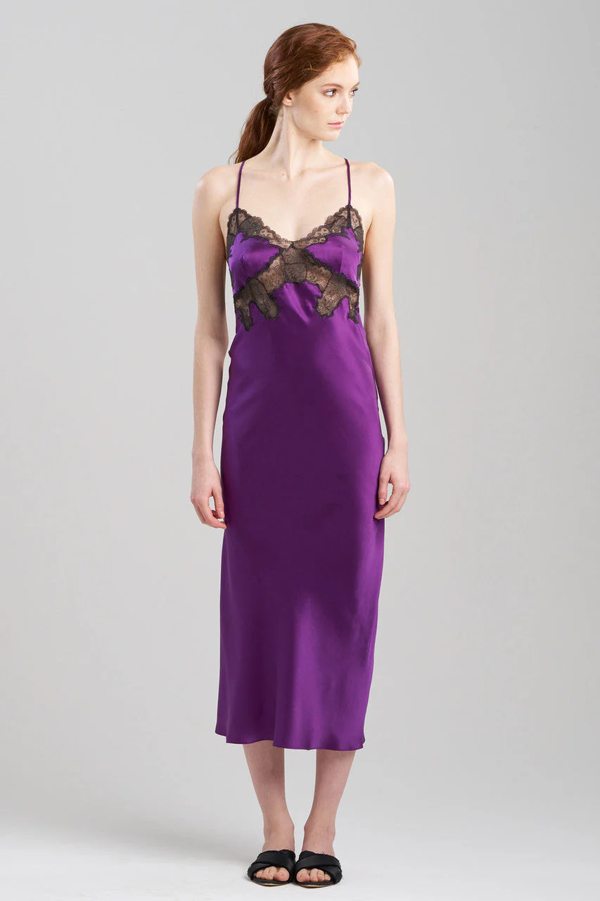 Lolita Lace Low Back Silk Slip Dress - Image 2