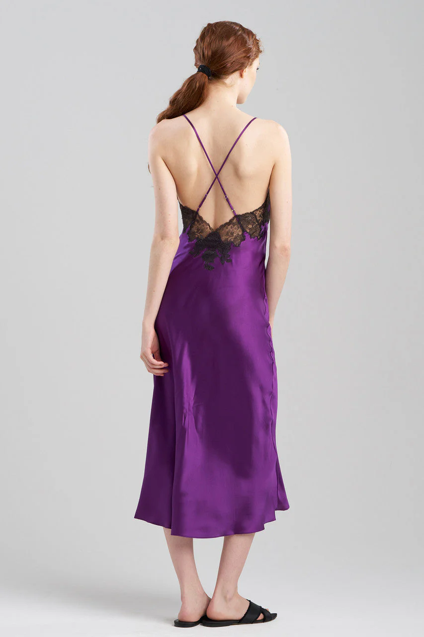 Lolita Lace Low Back Silk Slip Dress - Image 3