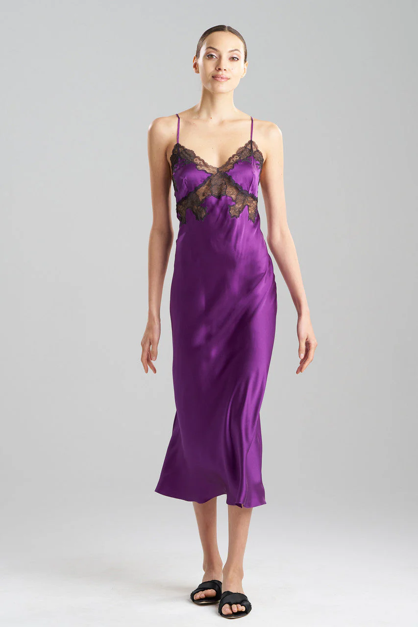 Lolita Lace Low Back Silk Slip Dress - Image 4