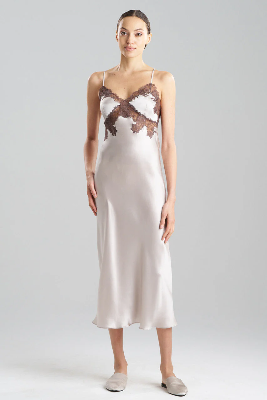 Lolita Lace Low Back Silk Slip Dress - Image 2