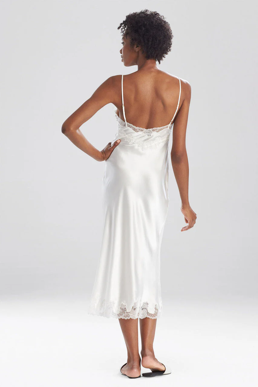 Lolita Lace Slit Silk Slip Dress - Image 7