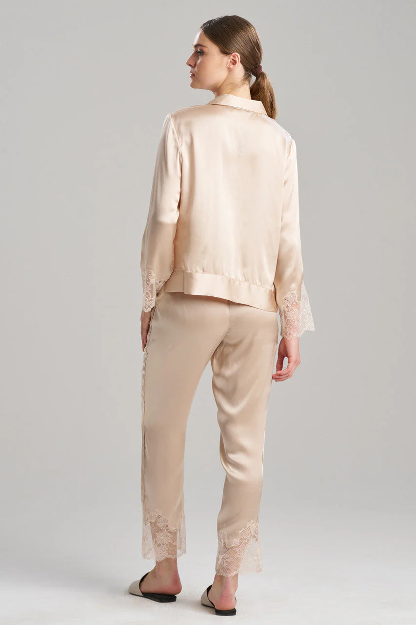 Lolita Lace Trim Silk Notch PJ - Image 2