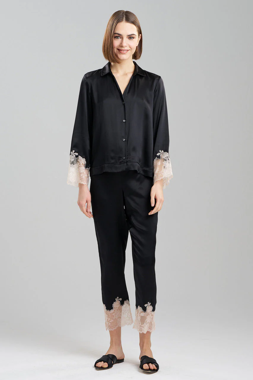 Lolita Lace Trim Silk Notch PJ - Image 3
