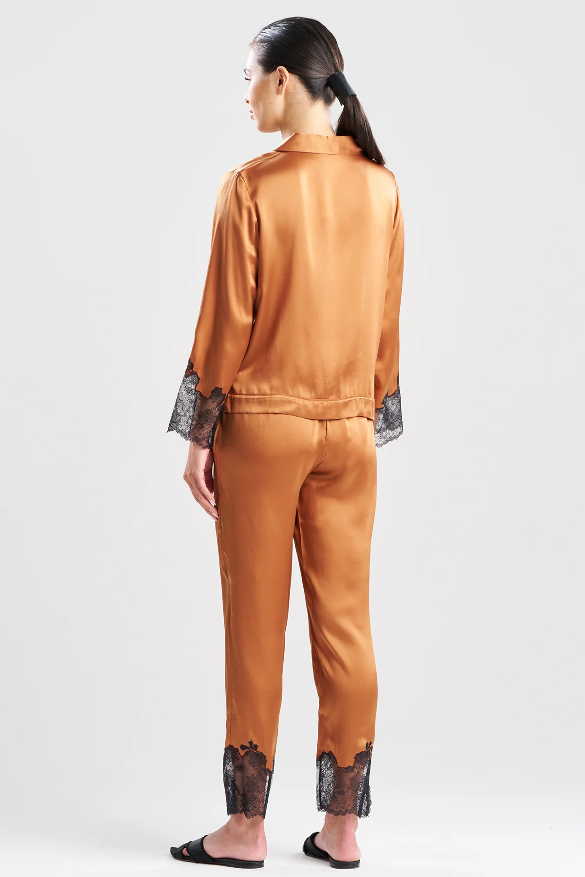 Lolita Lace Trim Silk Notch PJ - Image 2
