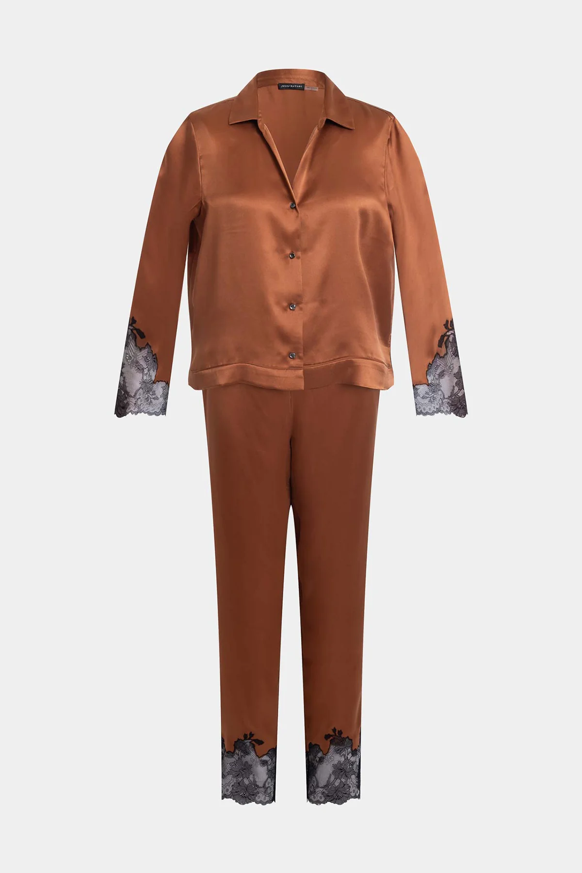 Lolita Lace Trim Silk Notch PJ - Image 3