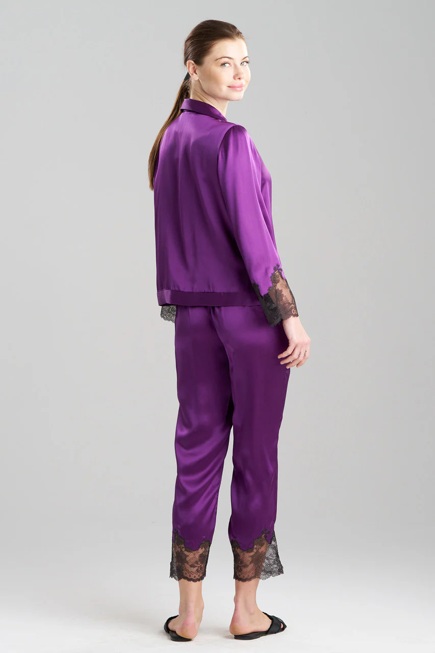 Lolita Lace Trim Silk Notch PJ - Image 2