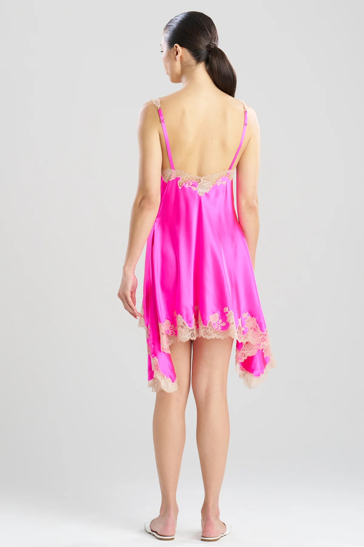 Lolita Lace V-Neck Silk Chemise - Image 3