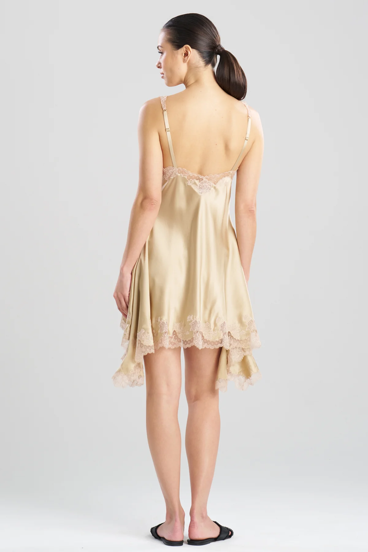 Lolita Lace V-Neck Silk Chemise - Image 2