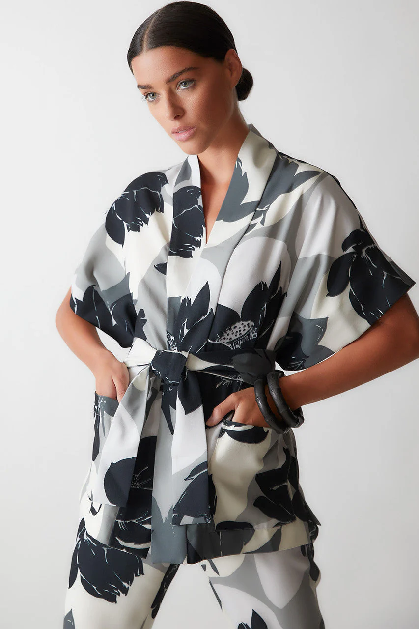 Lotus Belted Kimono Sleeve Topper - Image 2