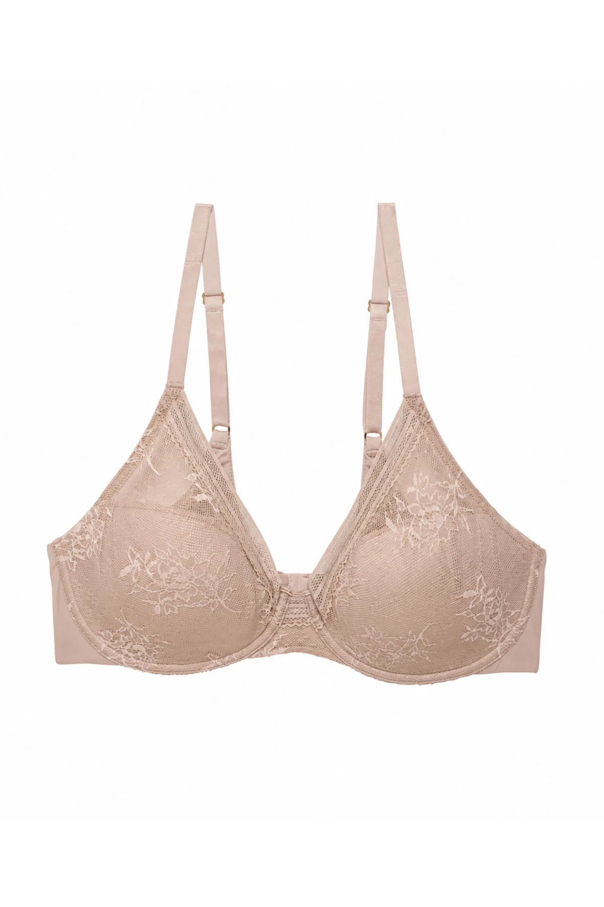 Love Lace Full Coverage Plunge T-Shirt Bra - Select Colors