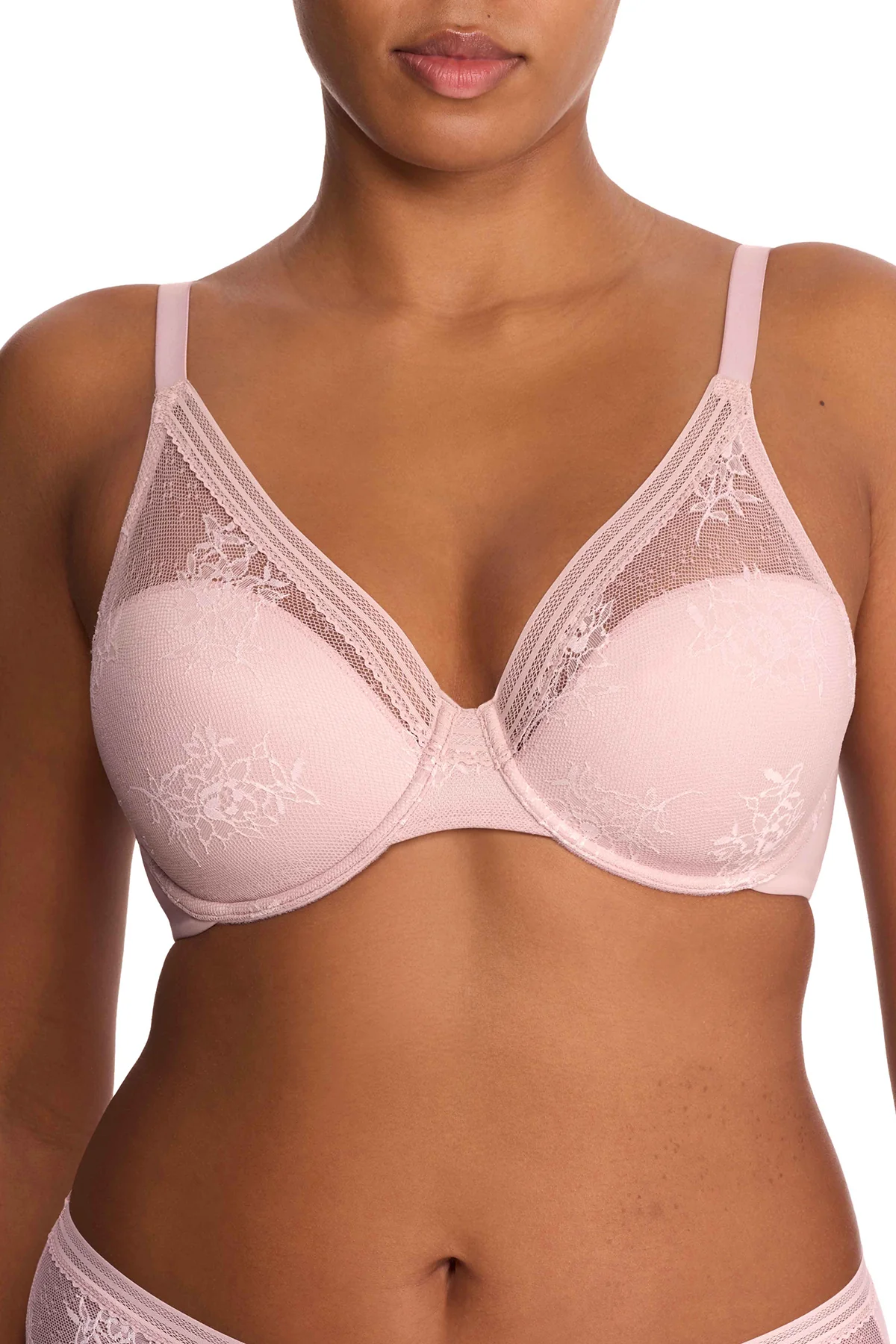 Love Lace Full Coverage Plunge T-Shirt Bra - Image 2