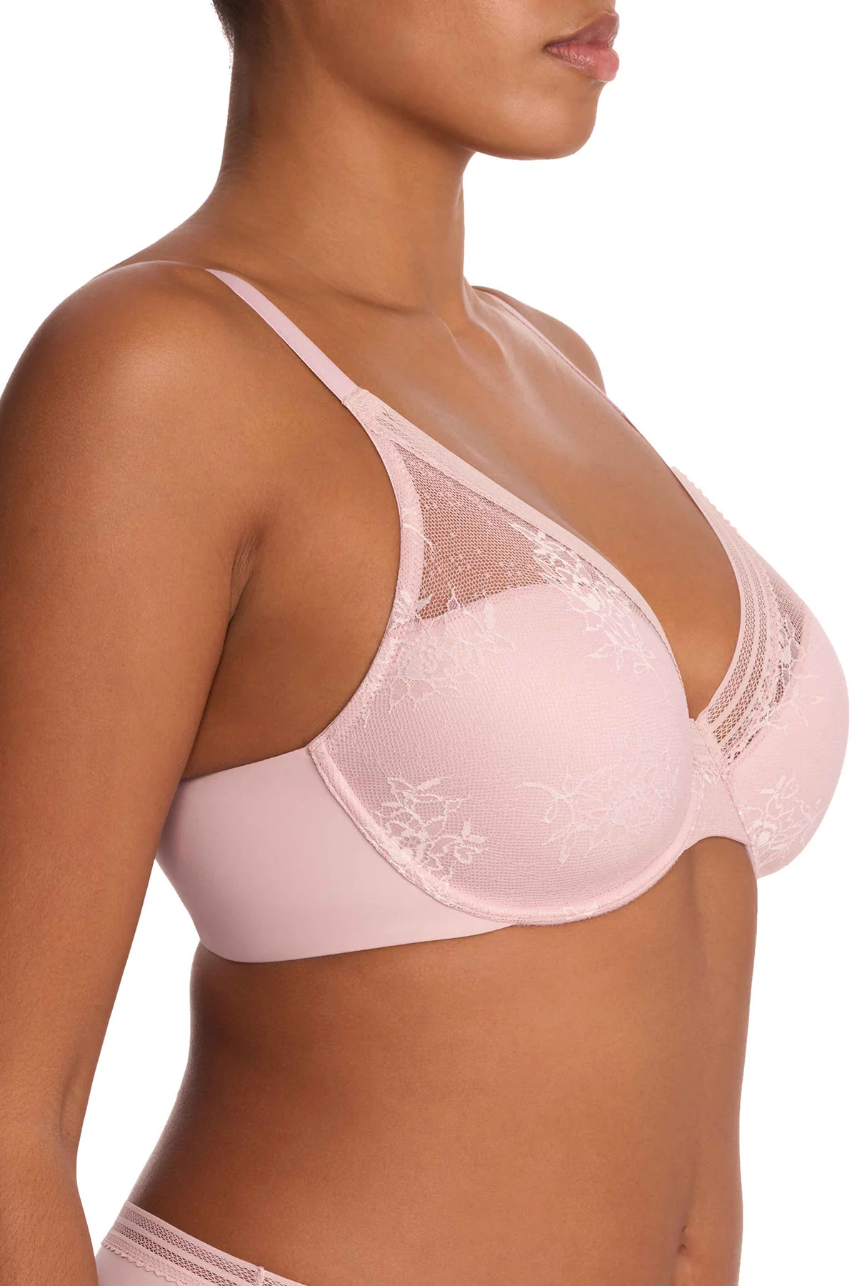 Love Lace Full Coverage Plunge T-Shirt Bra - Image 3