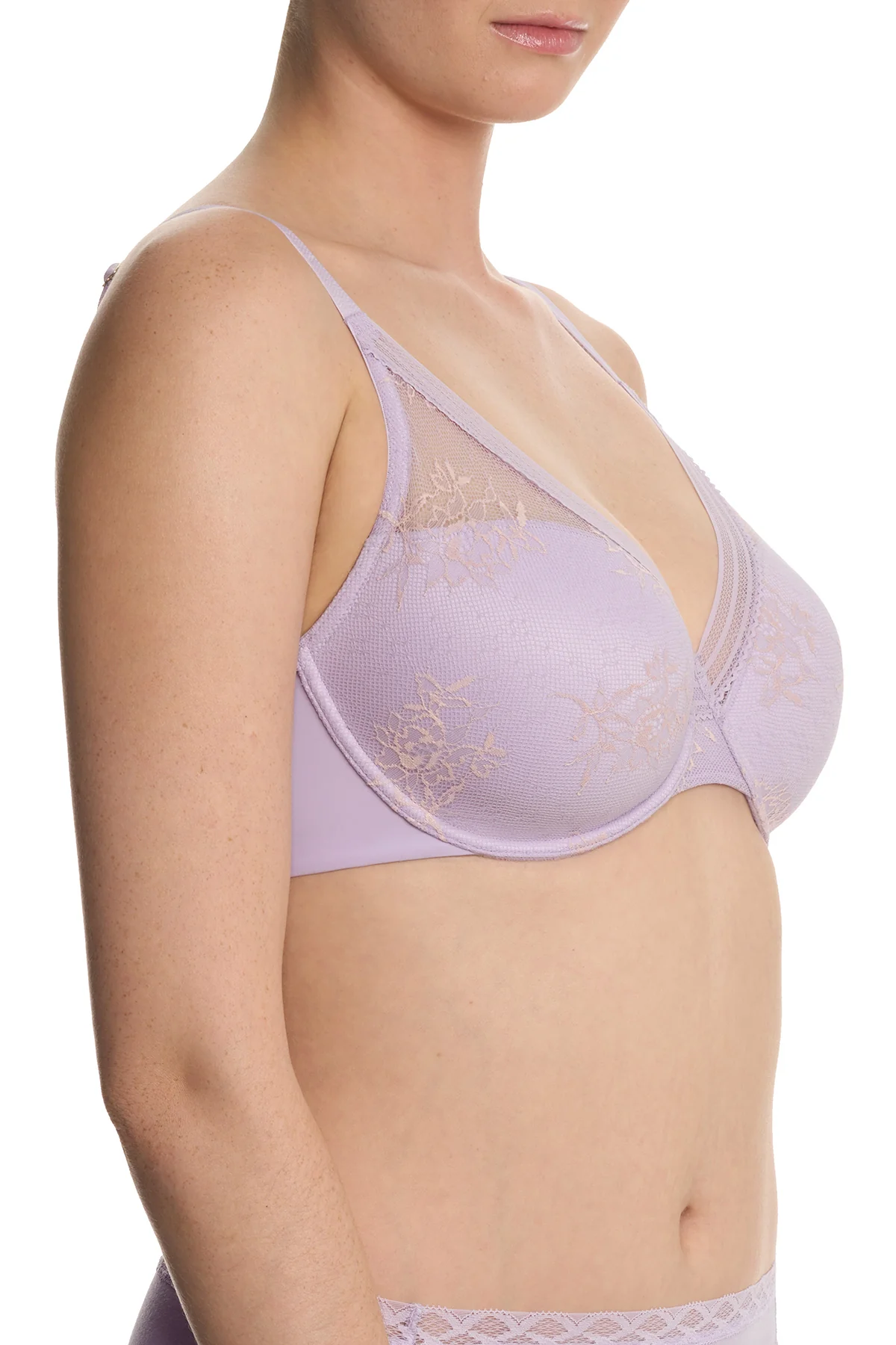 Love Lace Full Coverage Plunge T-Shirt Bra - Image 5