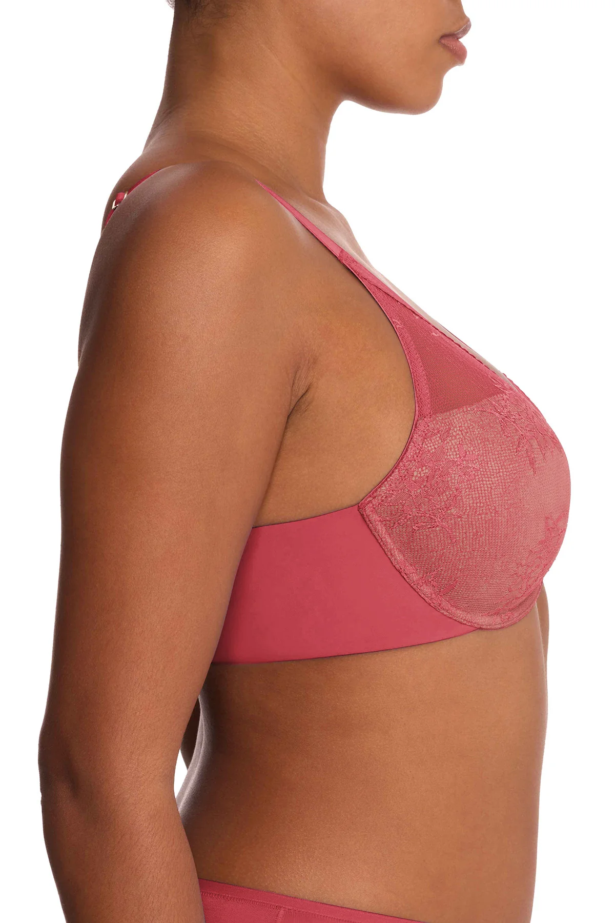 Love Lace Full Coverage Plunge T-Shirt Bra - Image 3
