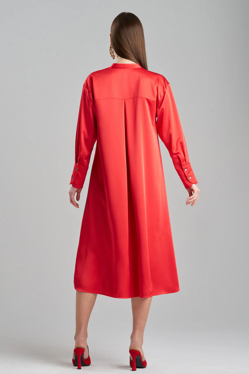 Luxe Charmeuse Oversized Shirtdress - Image 6