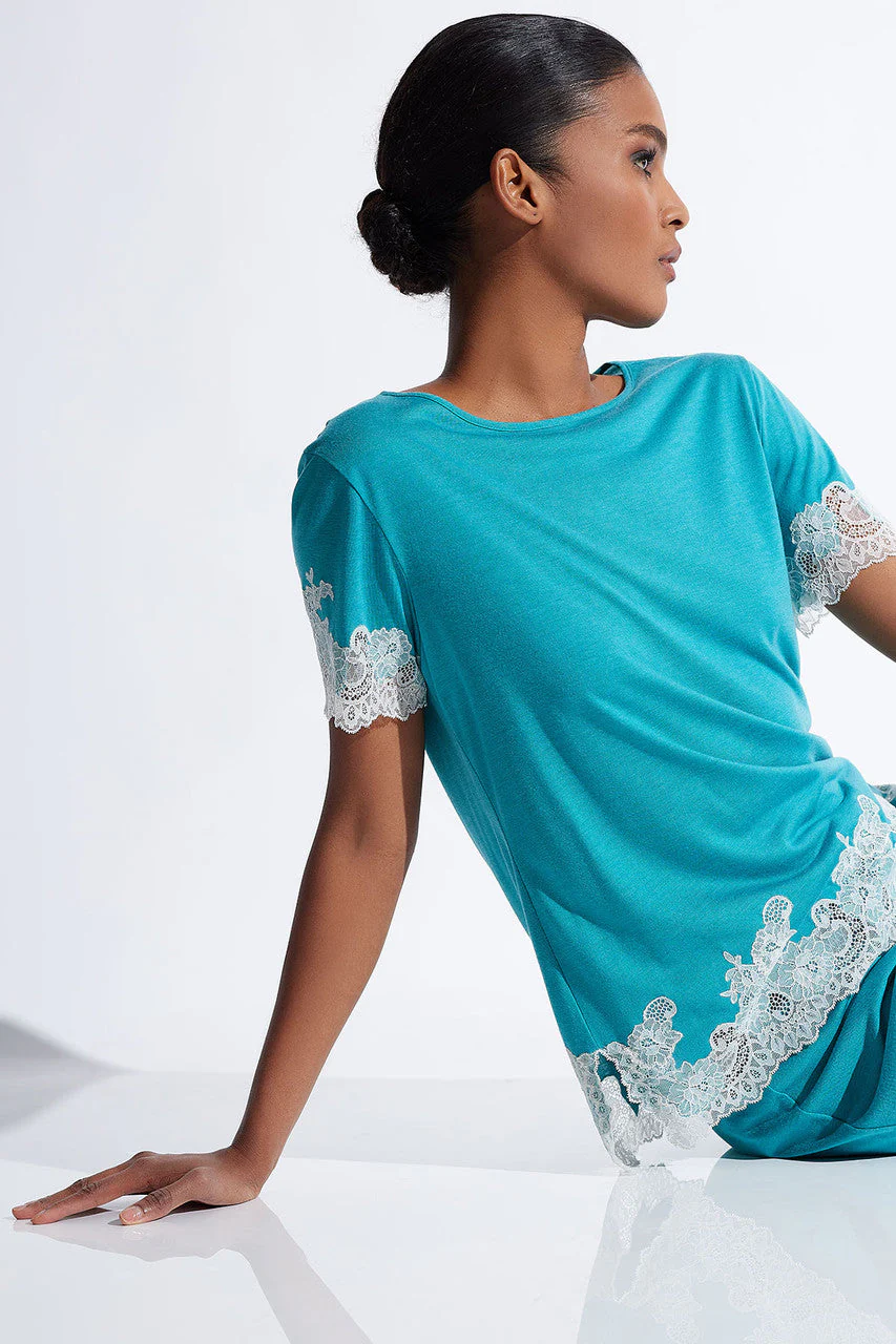 Luxe Shangri-La TENCEL™ Short Sleeve PJ Basics - Image 4