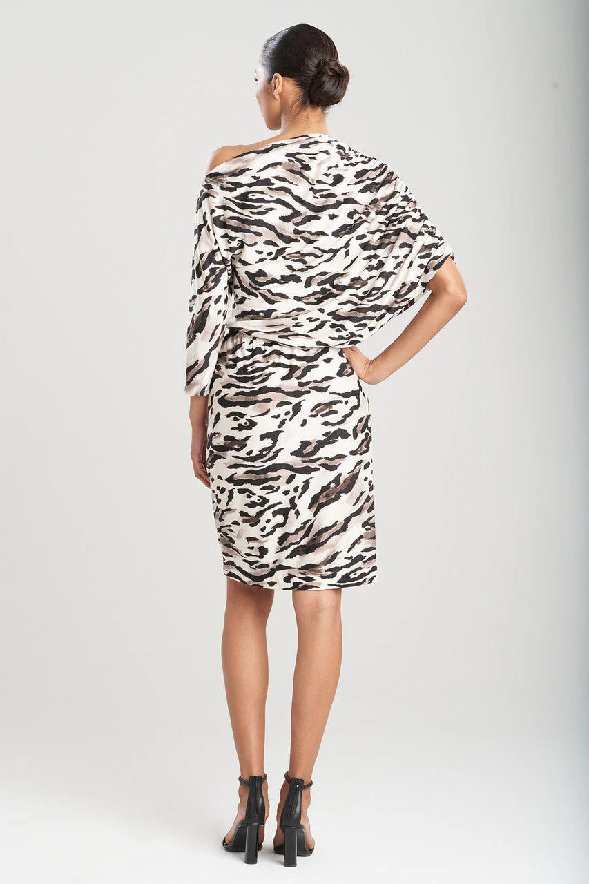 Lynx TENCEL™ Jersey Asymmetrical Drape Dress - Image 2