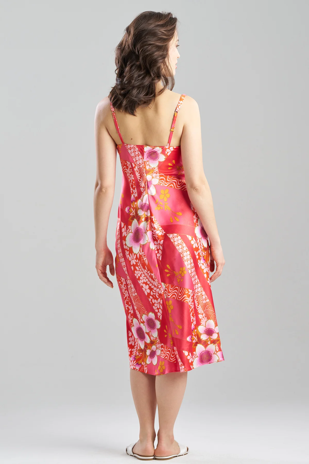Magnolia Printed Satin Slip Dress - Image 2