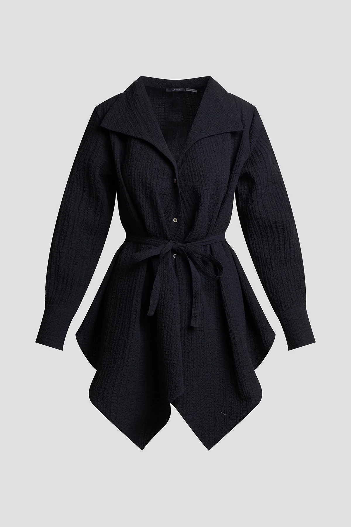Matelassé Cotton Handkerchief Hem Shirt - Image 5