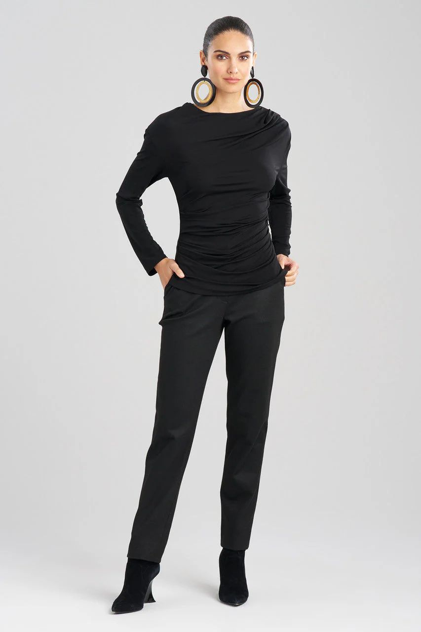 Matte Jersey Drape Top