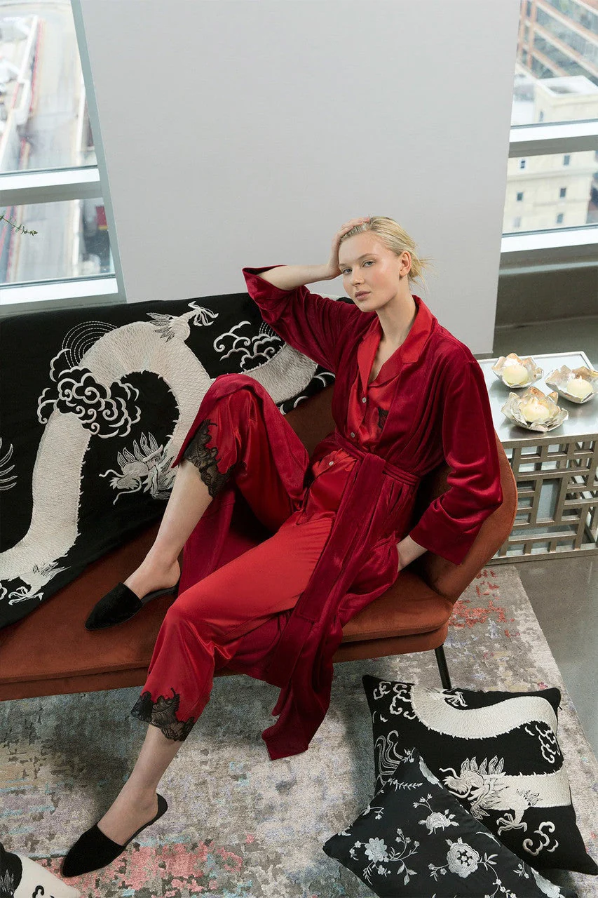Mayon Dragon Embroidery Pillow - Image 4