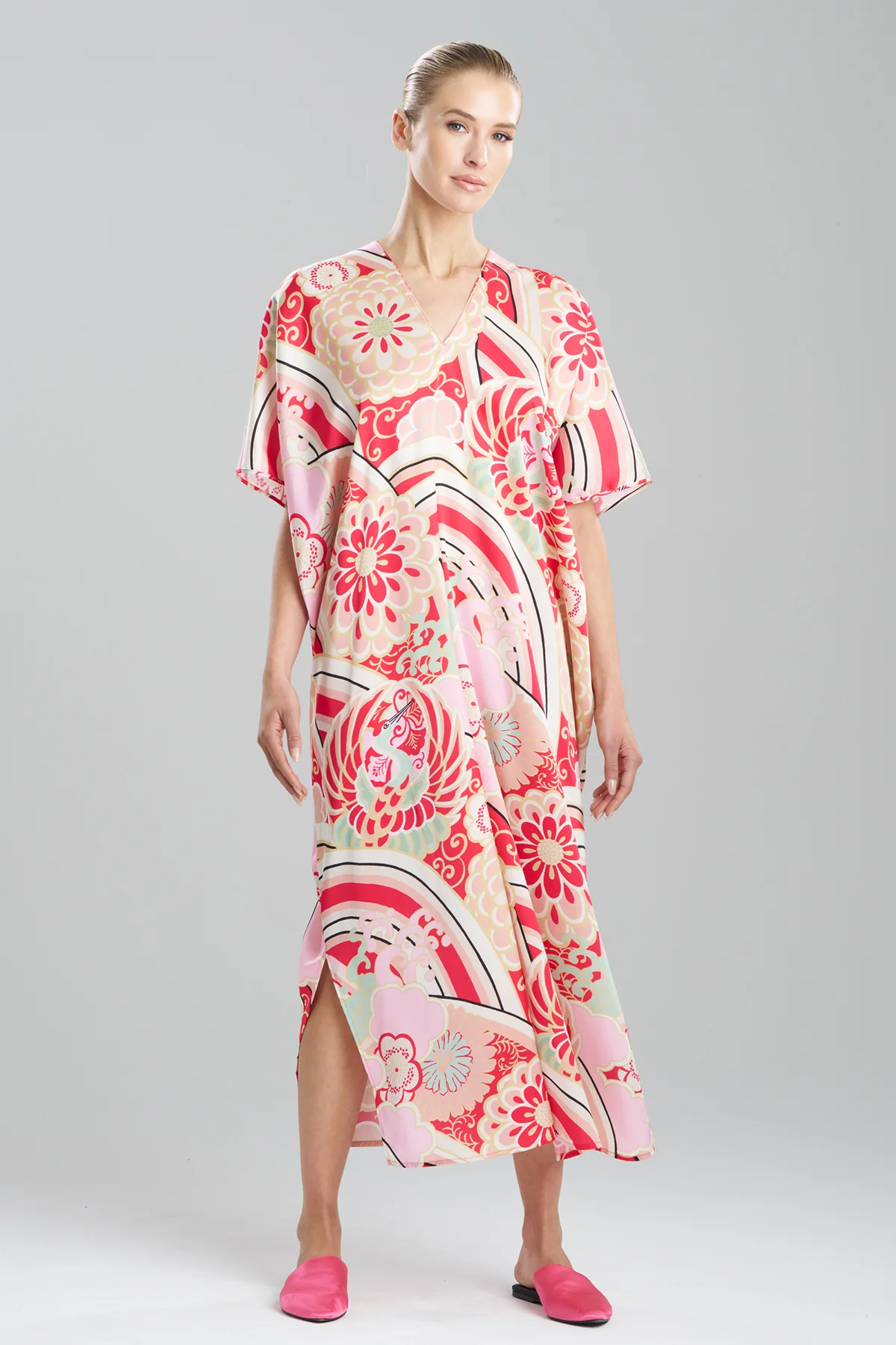 Medallion V-Neck Caftan - Image 2