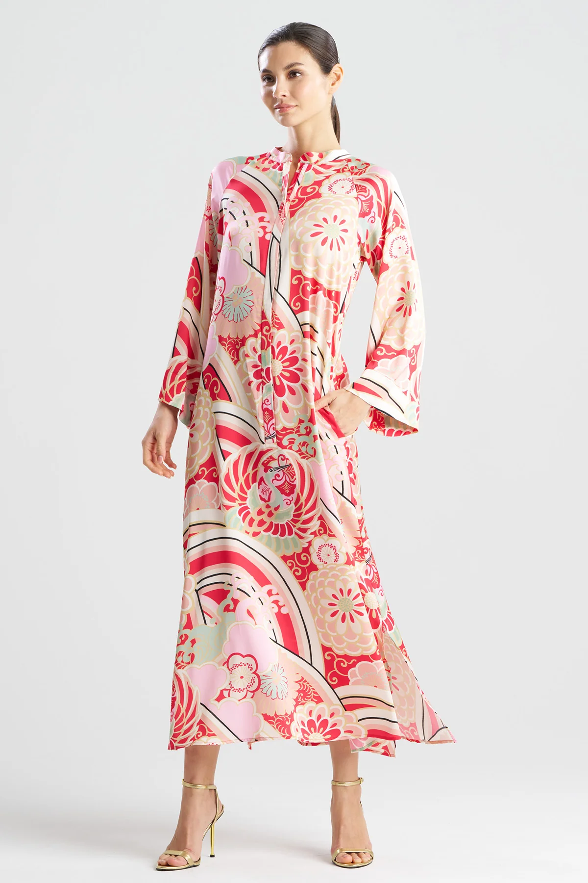Medallion Zip Caftan