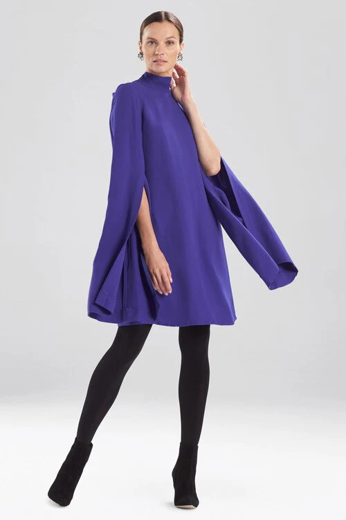 Medium Weight Crepe Empress Sleeve Shift Dress - Image 5