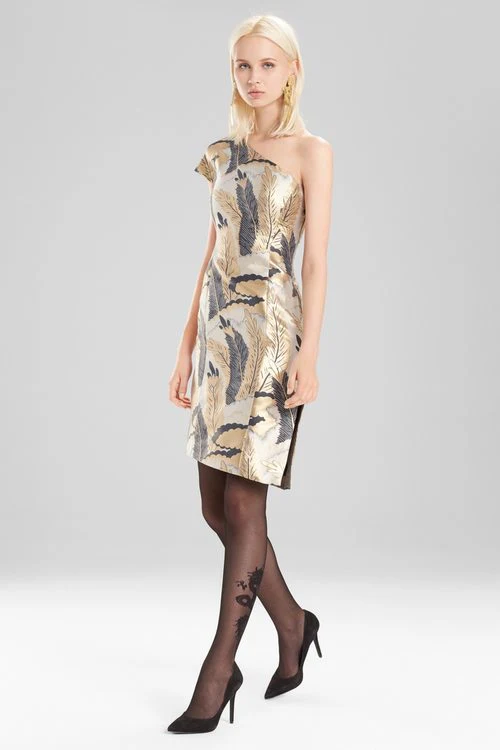 Metallic Jacquard Dress - Image 6