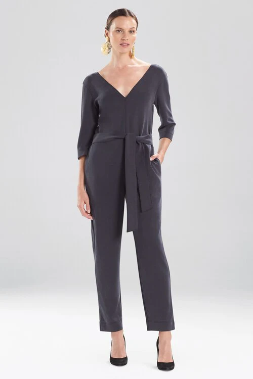 Mia - Sanded Jersey Jumpsuit - black sand - Image 7