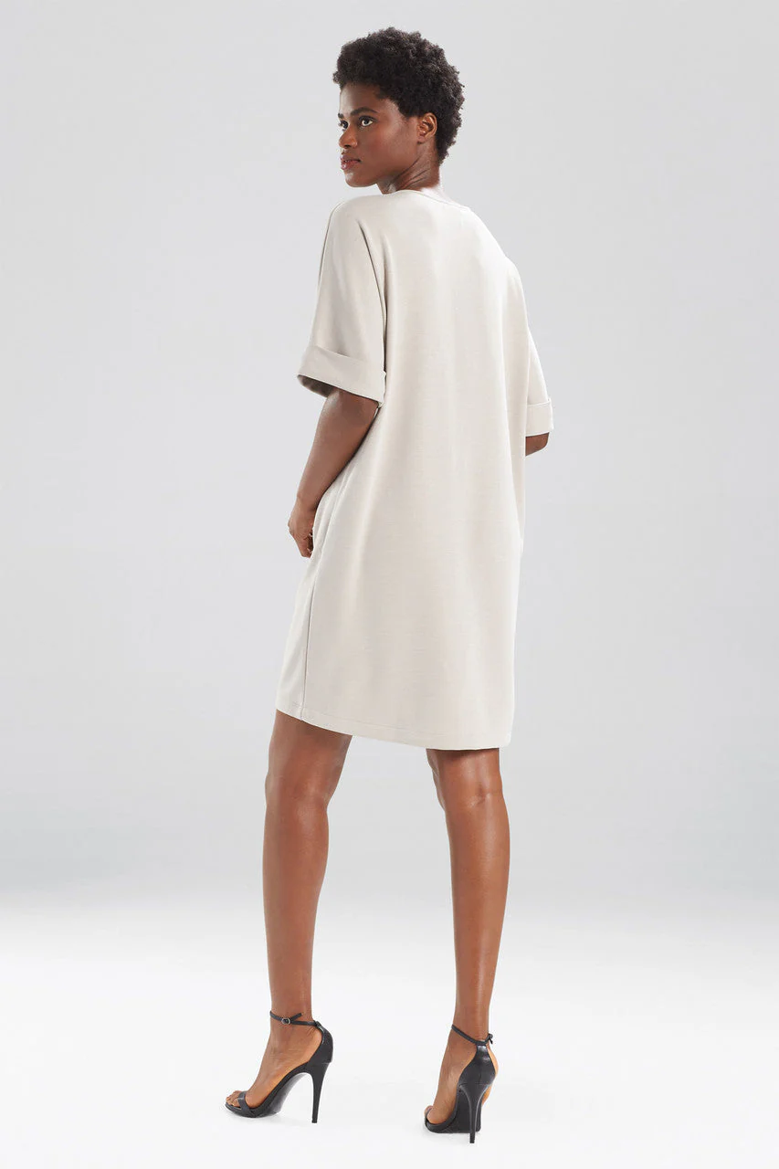 Mia - Sanded Jersey T-Shirt Dress - sandstone - Image 3