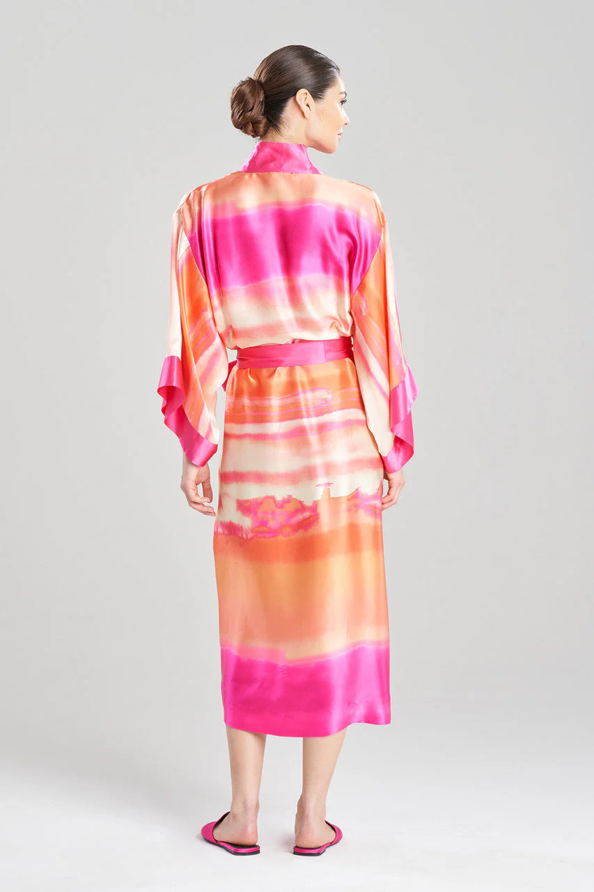 Minako Long Silk Robe - Image 2